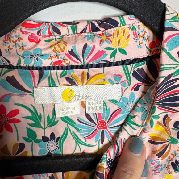Boden colorful floral button down shirt - Picture 3 of 5